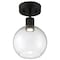 Access Lighting Port Nine Burgundy, Burgundy LED SemiFlush, Matte Black Finish, Clear Glass 63148LEDD-MBL/CLR - alternate 4